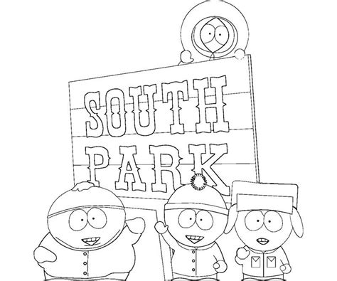 southpark coloring pages